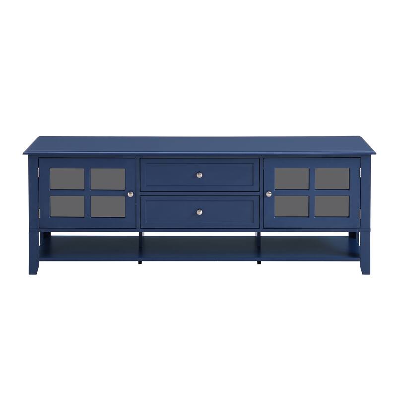 Blue 59.1" Modern TV Stand with Storage for 60" TVs