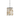 Currey & Company Oyster Shell - Pendant - Natural, Blacksmith - 17"h x 12"dia
