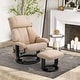 preview thumbnail 10 of 9, Massage Recliner Chair with Ottoman, 360 Swivel Recliner and Footstool