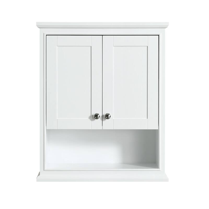 Wyndham Collection Deborah 30" Wood Wall Mounted Bathroom Cabinet