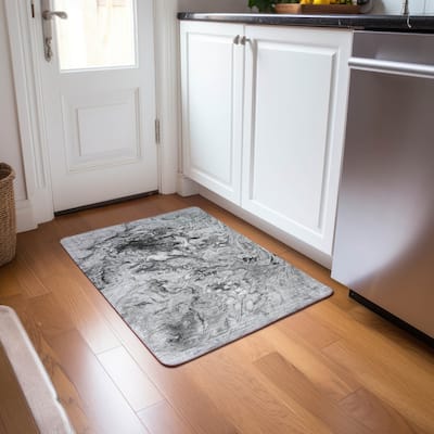 Machine Washable Indoor/ Outdoor Chantille Abstract Contempoary Rug