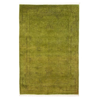 ECARPETGALLERY Hand-knotted Vibrance Green Wool Rug - 3'11 x 5'11