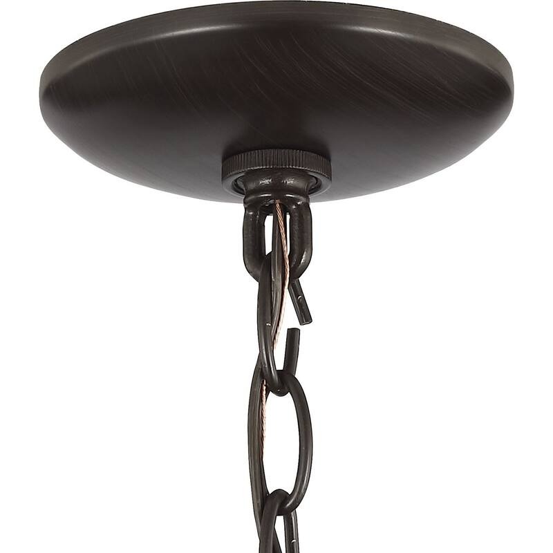 Brandywine Collection Five-Light Antique Bronze Farmhouse Pendant Light - 19.140" x 24.810" x 24.810"