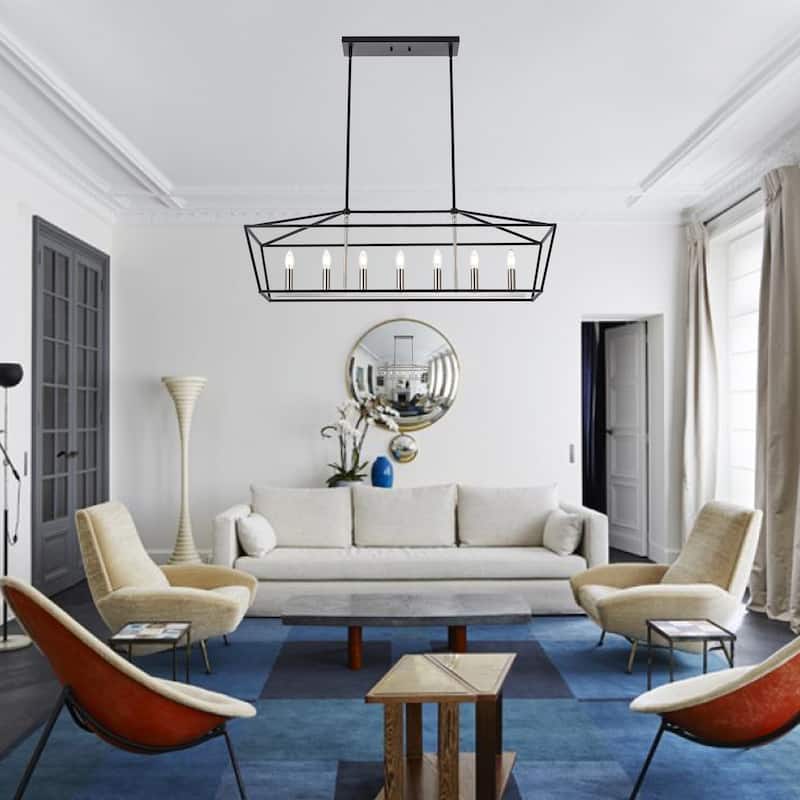 Modern Style Linear Island Pendant Light