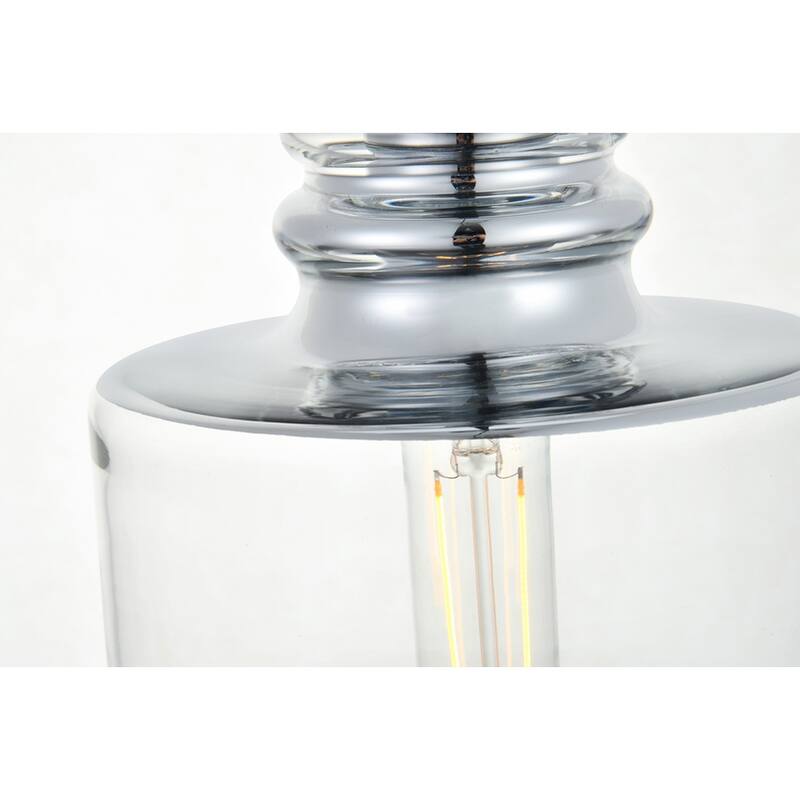 1-light Pendant w/ 7-inch Clear Glass Shade