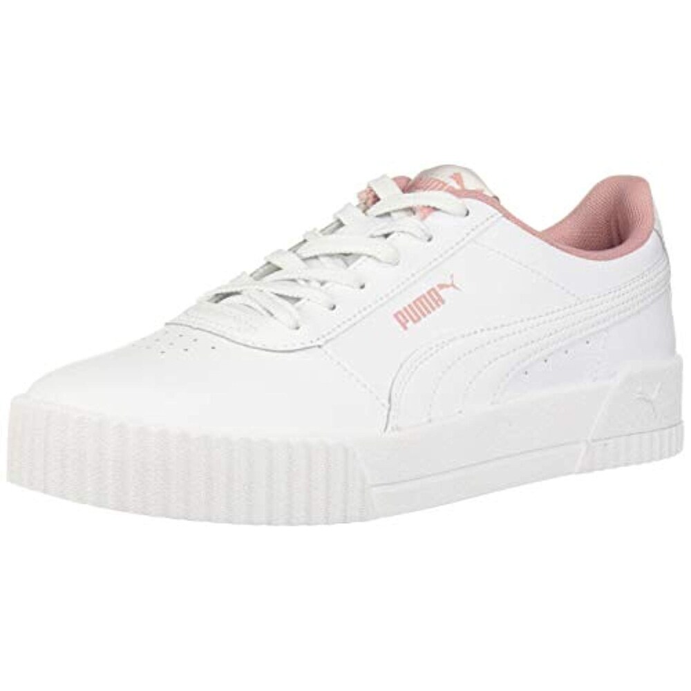 Shop PUMA Girls' Carina Sneaker, White 