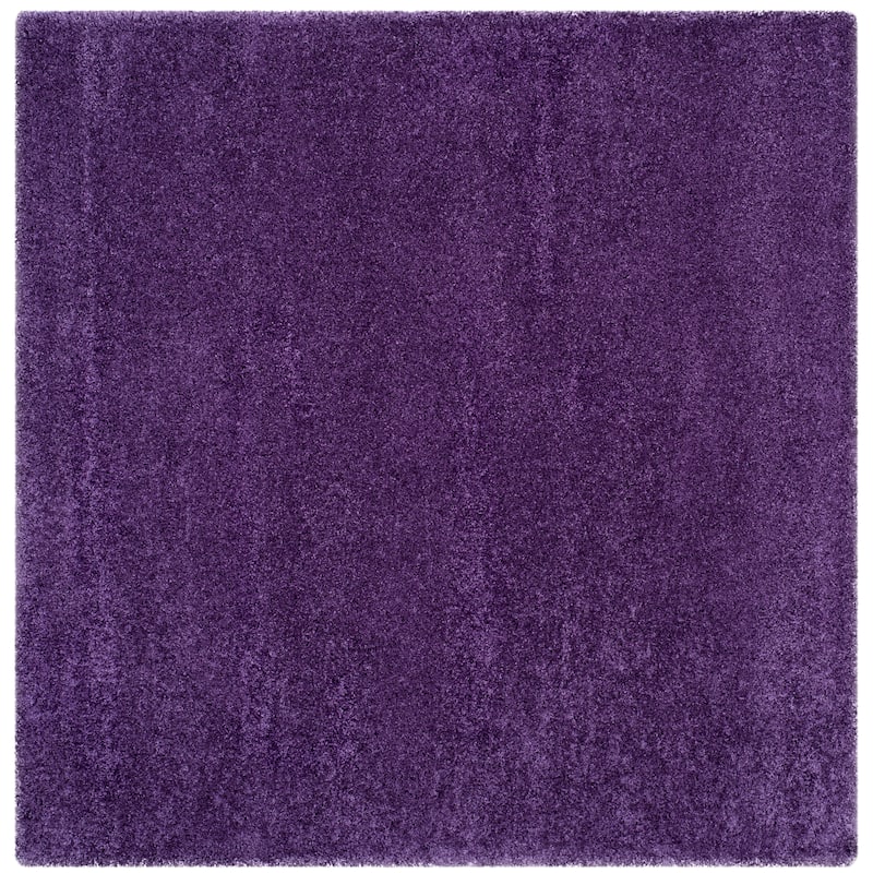 SAFAVIEH, Milan Shag Afton 2-inch Thick Area Rug - 8' Square - Purple