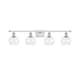 Option Clear / White and Polished Chrome Finish