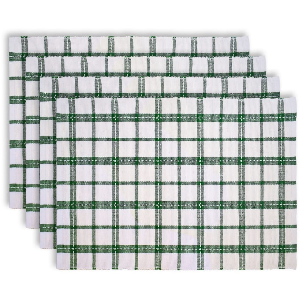 Fabstyles Winter Plaid Set of 4 Cotton Placemats - 13x19