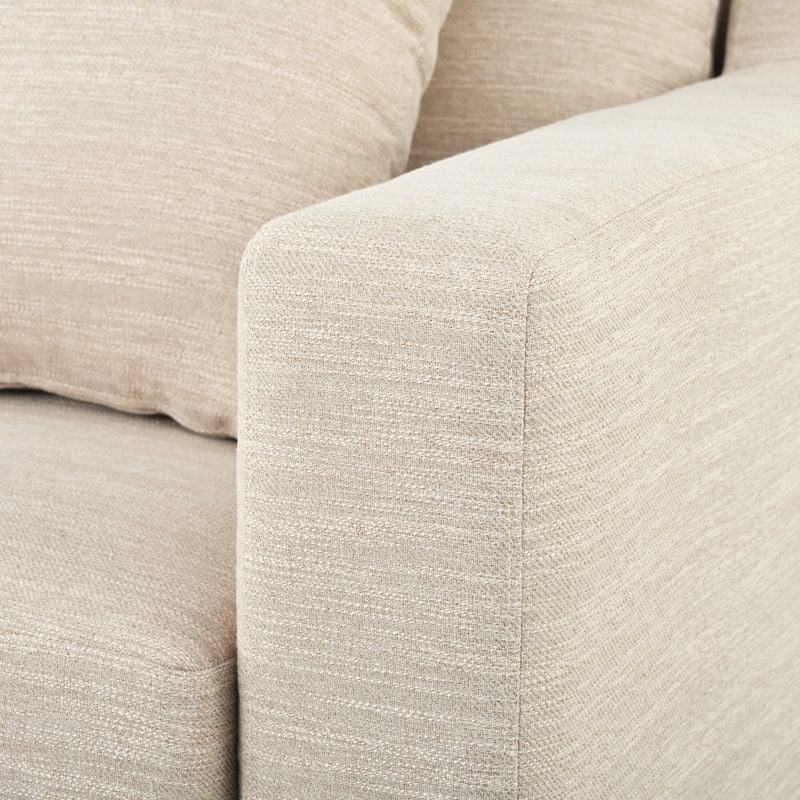 80.5" Polyester 3-Seater Sofa,Solid Wood Trim - Premium Comfort for Living Room or Study