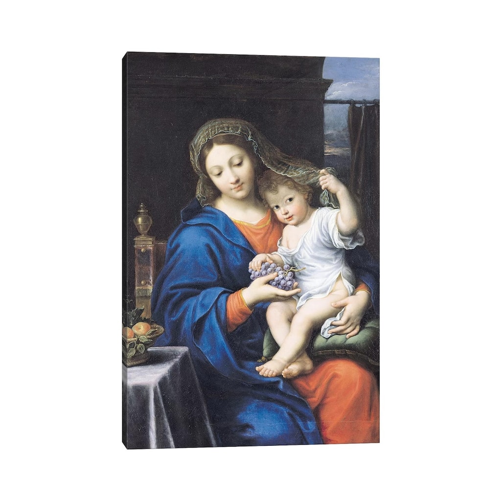 iCanvas "The Virgin of the Grapes, 1640-50 " by Pierre Mignard Canvas Print