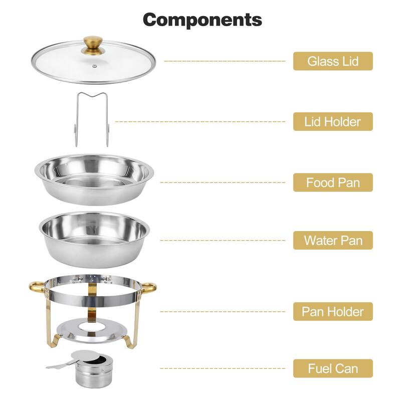 Chafing Dish Buffet Set 2 Pack 5QT