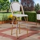 preview thumbnail 9 of 15, Indoor and Outdoor Stackable Bar Stool by Baxton Studio