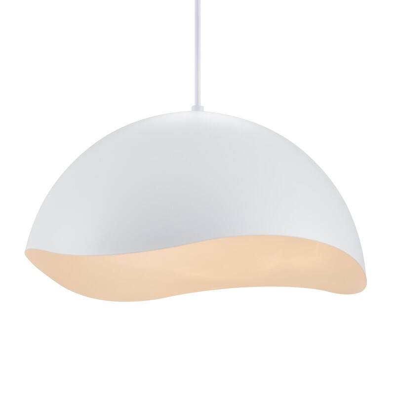 KAWOTI Modern Pendant Light with Metal Shade(Max H81.6")