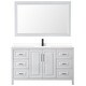 preview thumbnail 55 of 71, Daria 60 Inch Single Vanity, Cultured Marble Top, 58 Inch Mirror