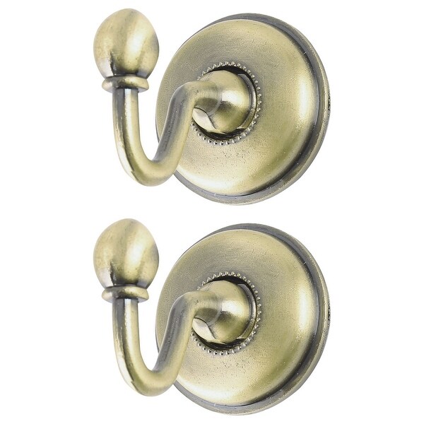 2pcs Curtain Drapery Tiebacks Door Wall Tassel Hooks Coat Hat Hanger Bronze 
