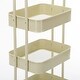 preview thumbnail 17 of 51, 4-Tier Metal Utility Cart with Wheels Storage Shelves Organizer Trolley Cart
