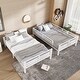 preview thumbnail 3 of 4, Full XL over Full XL Size Metal Bunk Bed for Teens and Adults