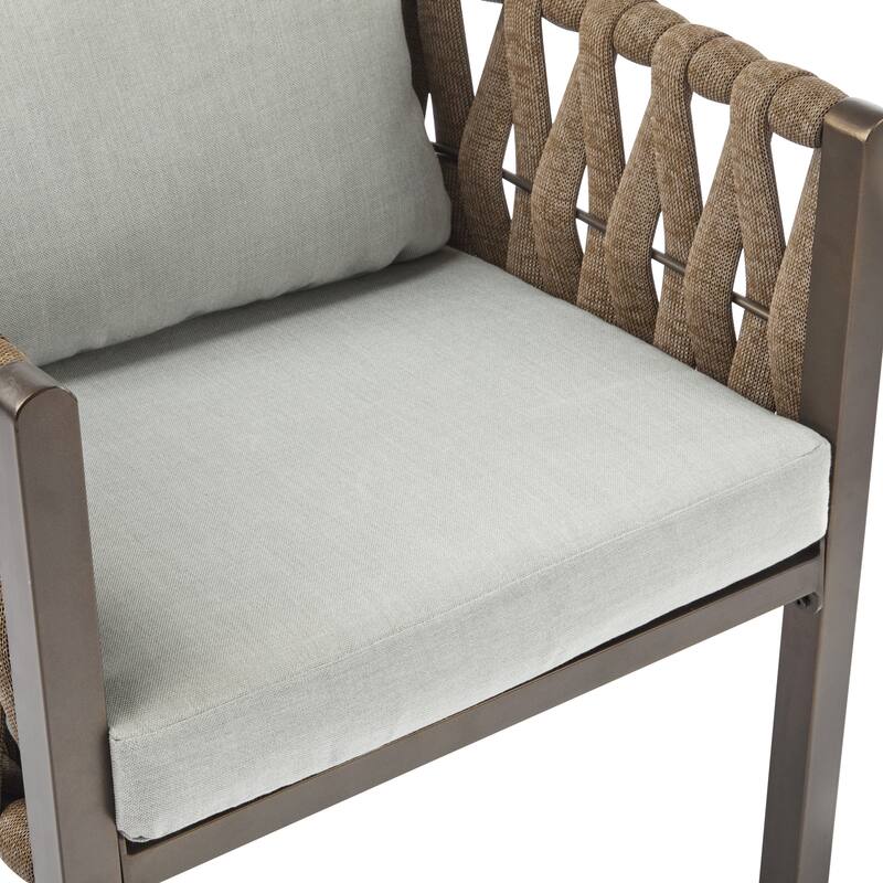 Christopher Knight Home - Ethan Fabric Patio Club Chair (Set of 2)