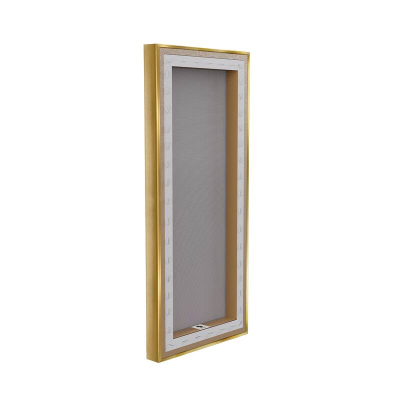 Stupell Tranquil Gold Branches Framed Floater Canvas Wall Art Design By Kate Bennett