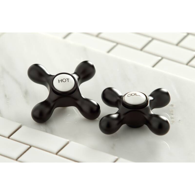 Heritage Two-Handle 3-Hole Wall Mount Bathroom Faucet