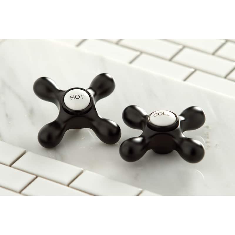 Kingston Brass Heritage Two-Handle 2-Hole Wall Mount Bathroom Faucet