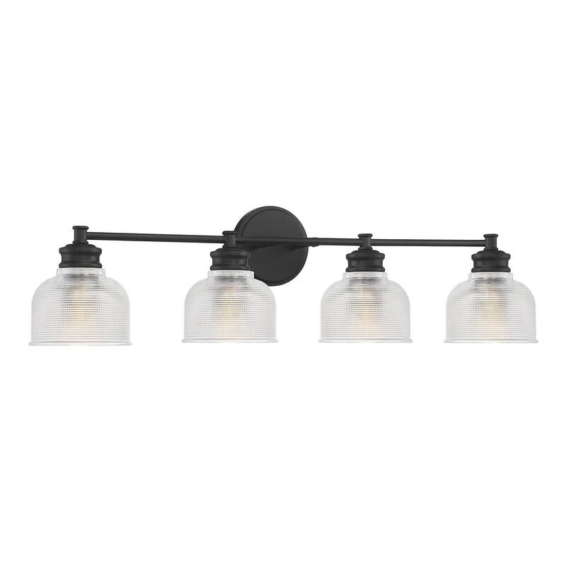 Meridian M80036 4 Light 32" Wide Bathroom Vanity Light with Halophane