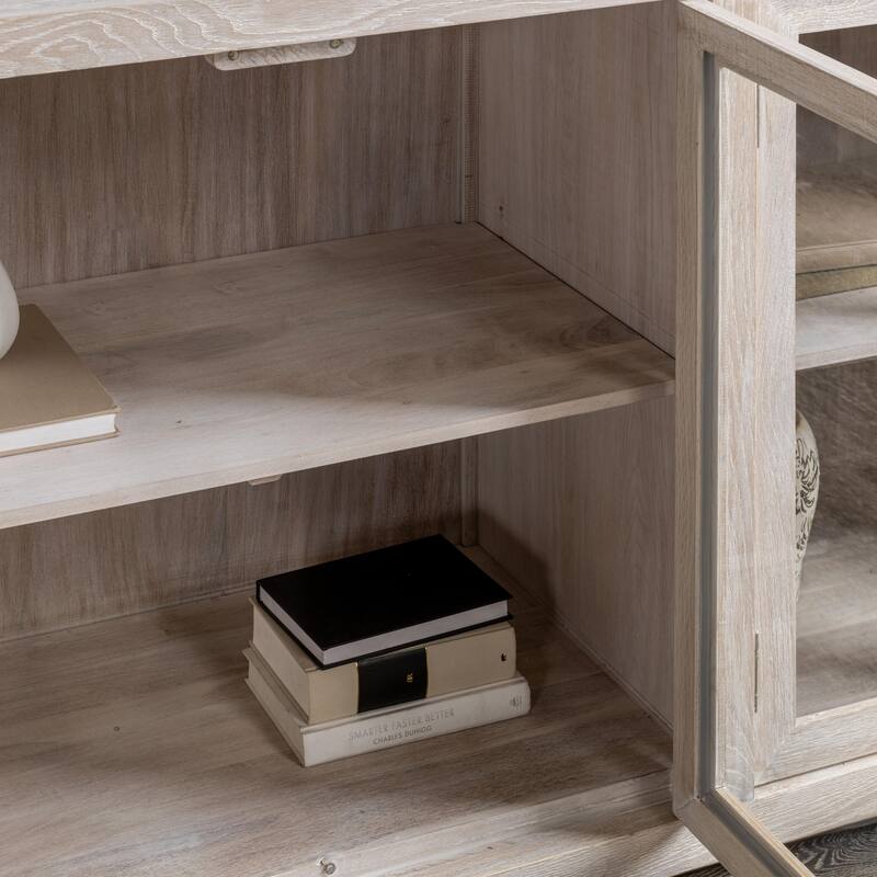 Classic Home Bradley 108" Oak Buffet Sideboard