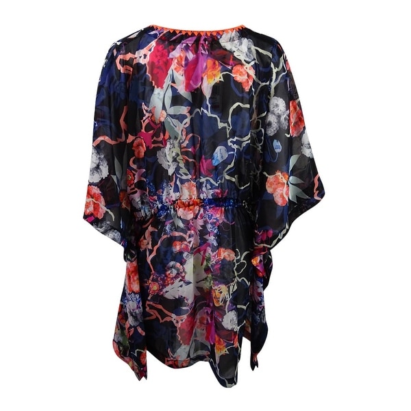 black floral cover up