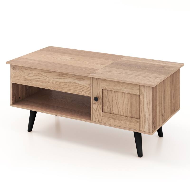 Costway Lift Top Coffee Table with Storage Hidden Compartment Cabinet - See Details