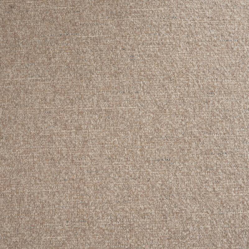 Kornelia Textured Mushroom Fabric Barrel Accent Chair