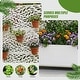 preview thumbnail 14 of 103, 72 in Metal Movable Planter Box with Trellis Privacy Screen Lockable Wheels