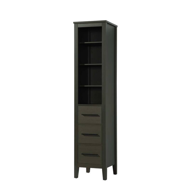 Laura 16-28 Inch Open Shelving Bath Storage Cabinet