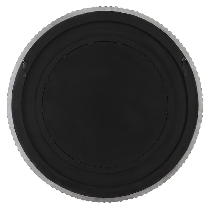 Portside Round Wall Mirror - 40" - Gray