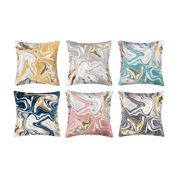Malee Marble Throw Pillow 18x18. Opens flyout.