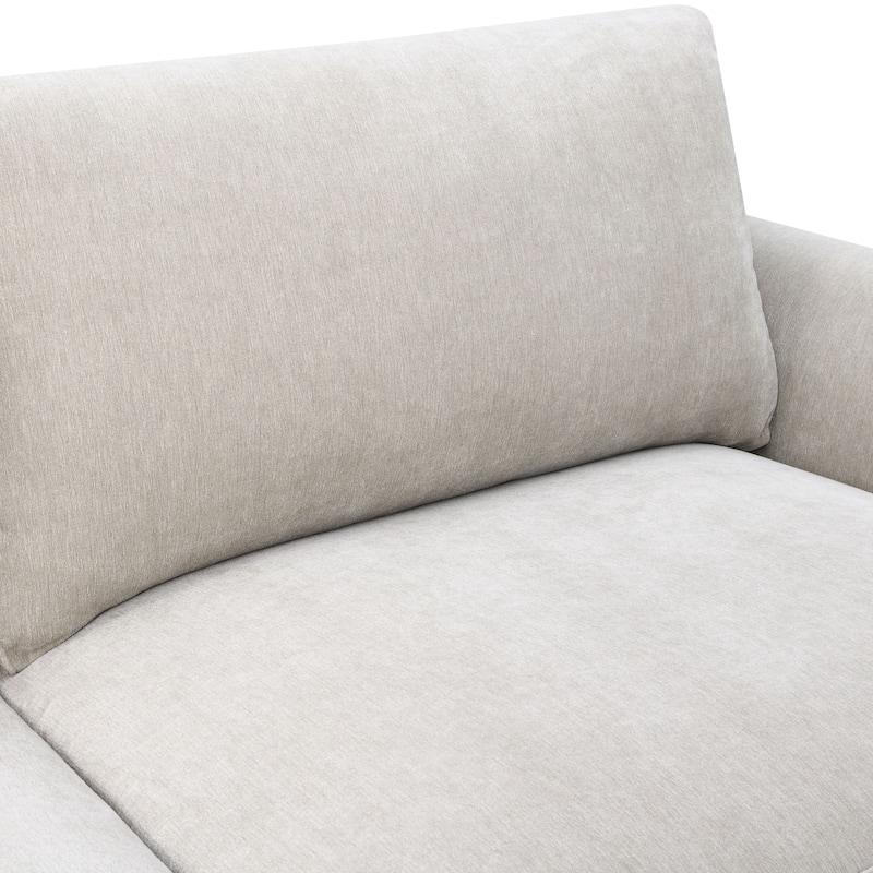 Furniture of America Lurek Mid Century Modern OEKO TEX Chenille Loveseat
