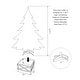 preview thumbnail 15 of 131, Glitzhome 6FT/7.5FT/9FT/11FT Snow Flocked Pre-lit Artificial Fir Christmas Trees