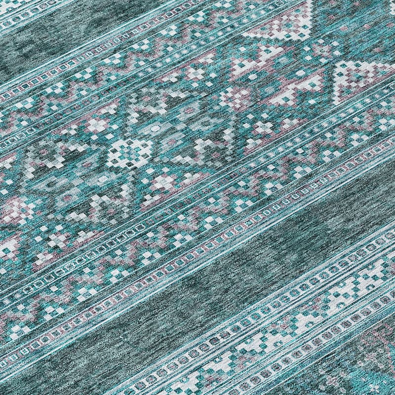 HomeRoots Southwestern Transitional Rectangle Outdoor Rug