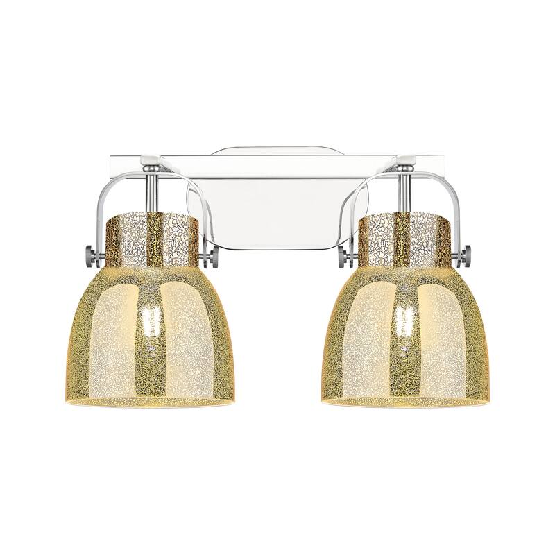 Innovations Lighting 423-2W-11-17 Pilaster II Bell Vanity Pilaster II - Polished Chrome / Mercury