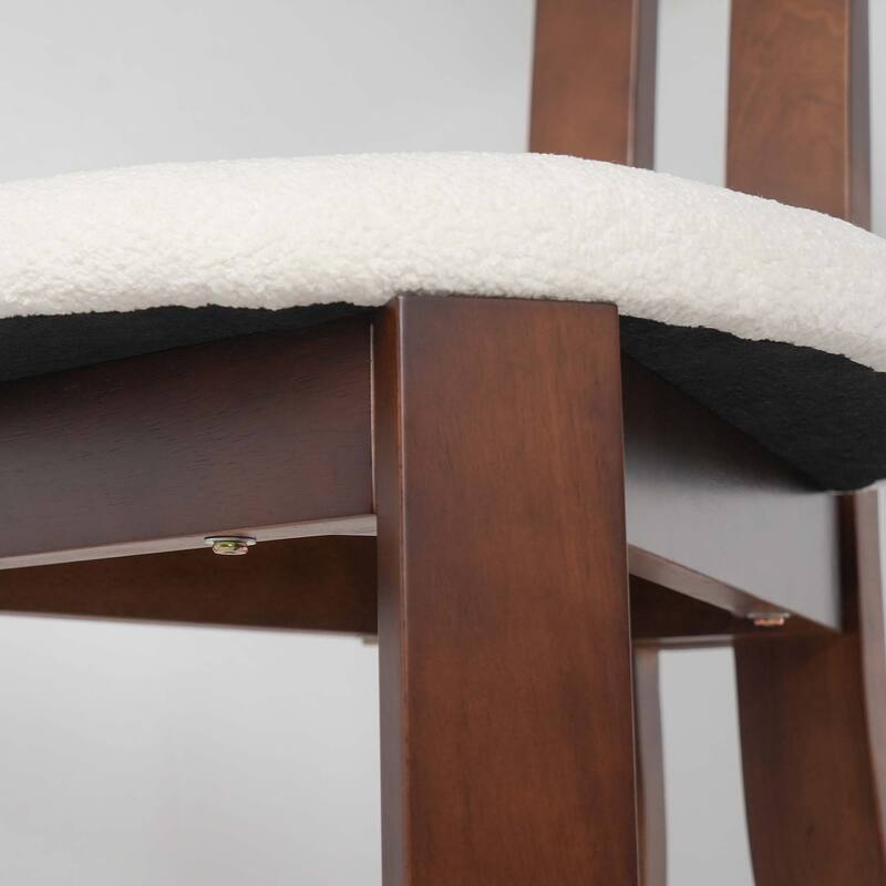 Vintage Rubber Solid Wood Dining Chair(Set Of 2)