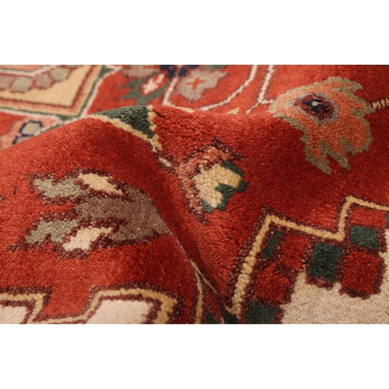 ECARPETGALLERY Hand-knotted Serapi Heritage Dark Copper Wool Rug - 9'0 x 12'0