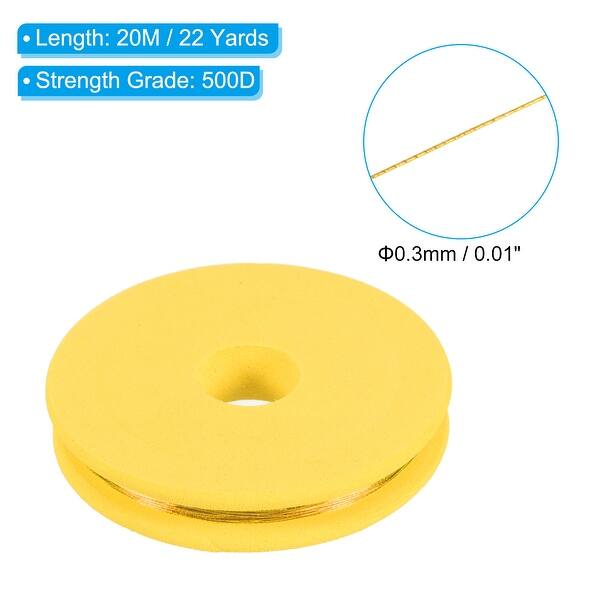 20M/22 Yards 500D Metallic Fishing Rod Guide Wrapping Thread, 1 Roll