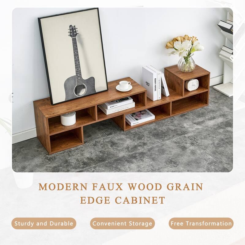 Entertainment Center Media Stand, Bookcase Shelf, TV Console Stand