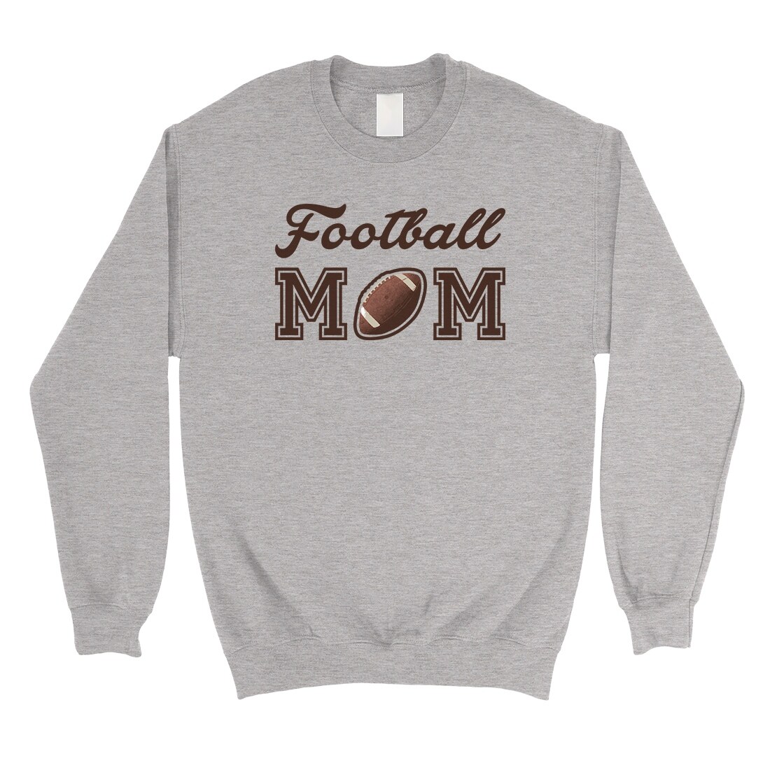 Shop Football Mom Unisex Grey Pullover Sweatshirt Mother S Day