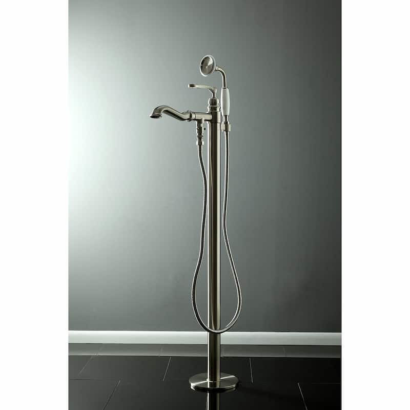 Royale Freestanding Tub Faucet with Hand Shower in Brushed Nickel