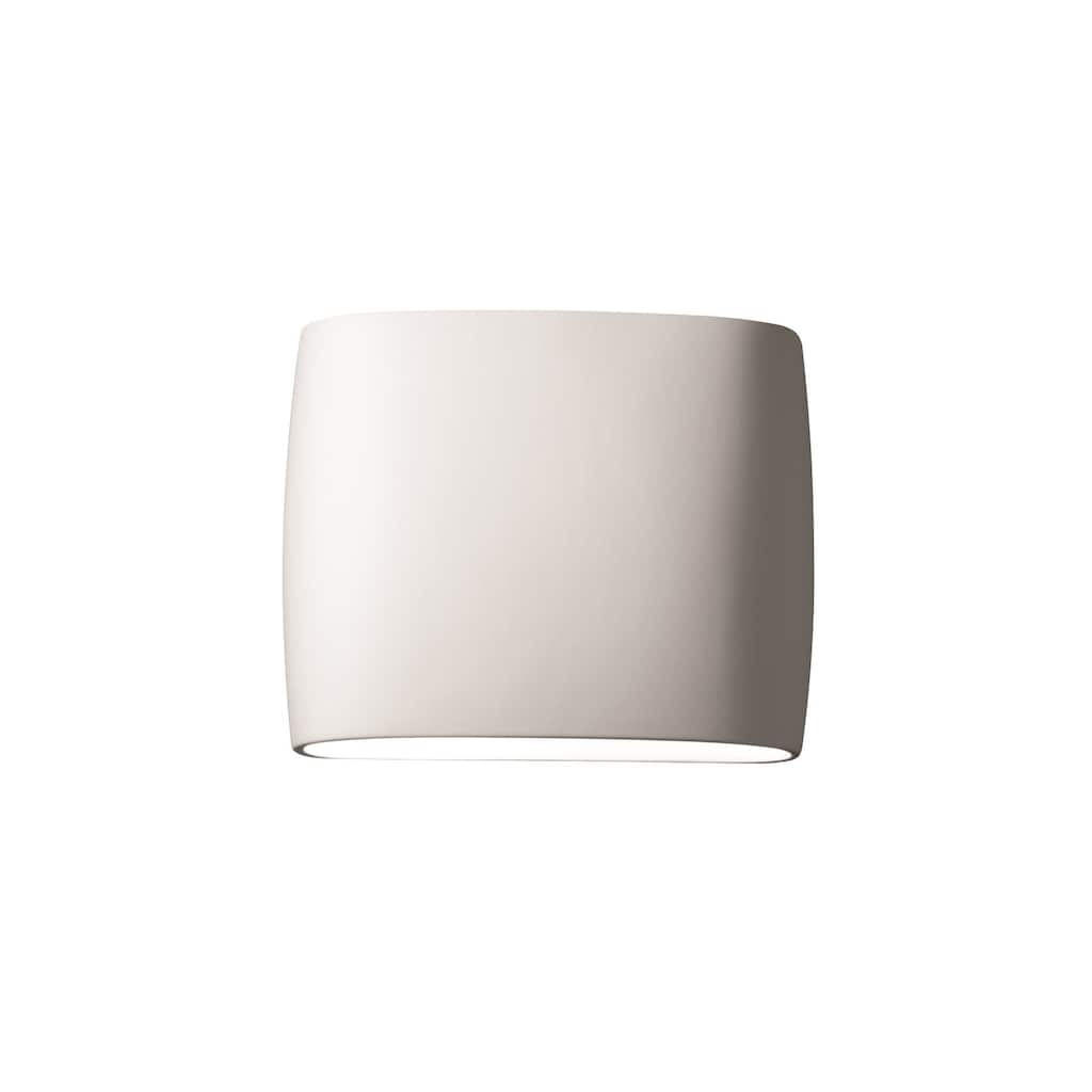 Justice Design Ambiance ADA Bisque Wide Wall Sconce