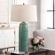 preview thumbnail 4 of 5, Uttermost Andale Crackled Teal Table Lamp - N/A