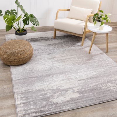 Flynn Collection - Grey Distressed Rug