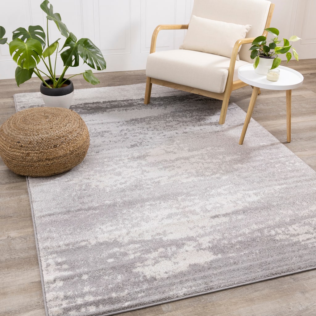 Flynn Collection - Grey Distressed Rug