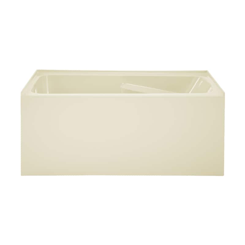 Lausanne 54" X 30" Left-Hand Drain Alcove Bathtub With Apron In Bisque - 30x54 Left